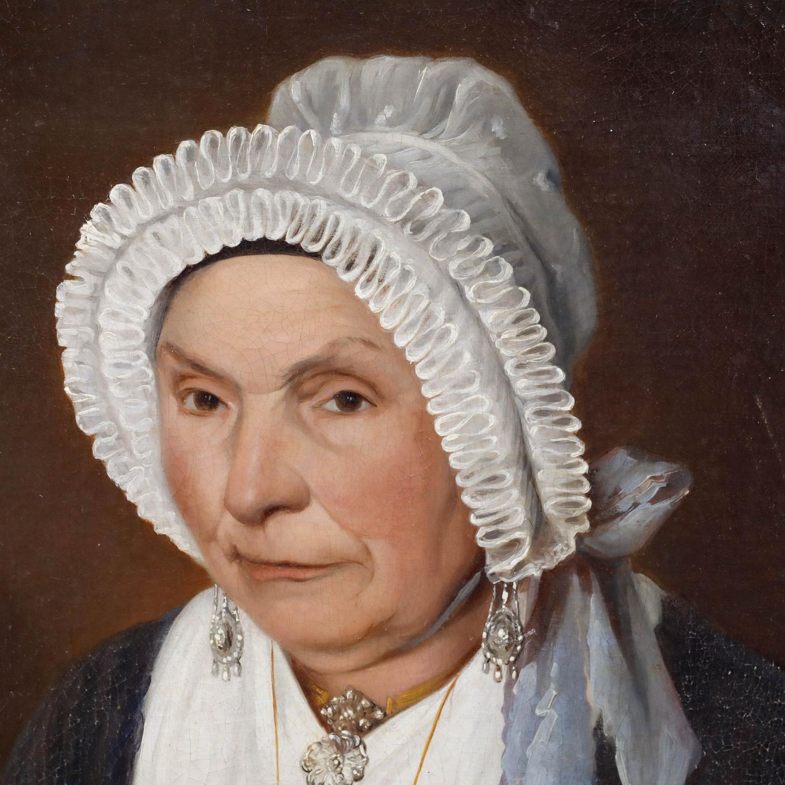 Dutch School Mid 19th Century Oil Portrait Of A Devout Woman photo vintage