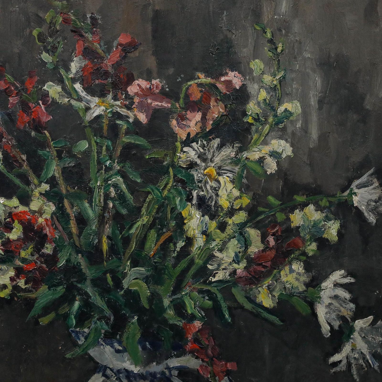 Immanuel Meyer Pyritz (1902 1974) Oil, Flowers In A Ceramic Jug photo Art