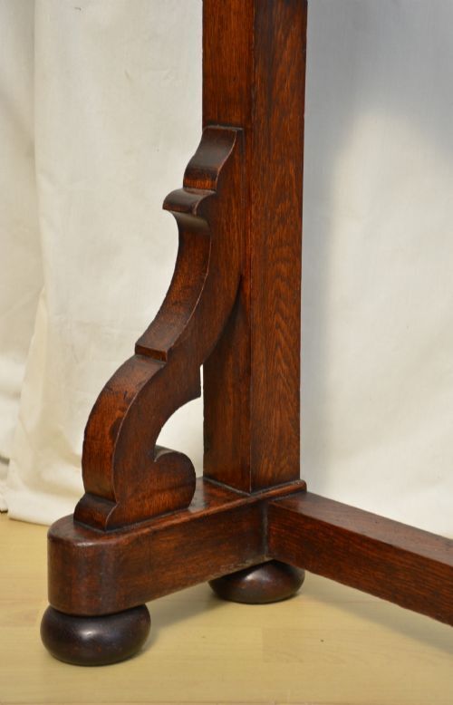 English Victorian Gothic Coat Stand Oak Hall Stand In The Manner Of Pugin photo for sale