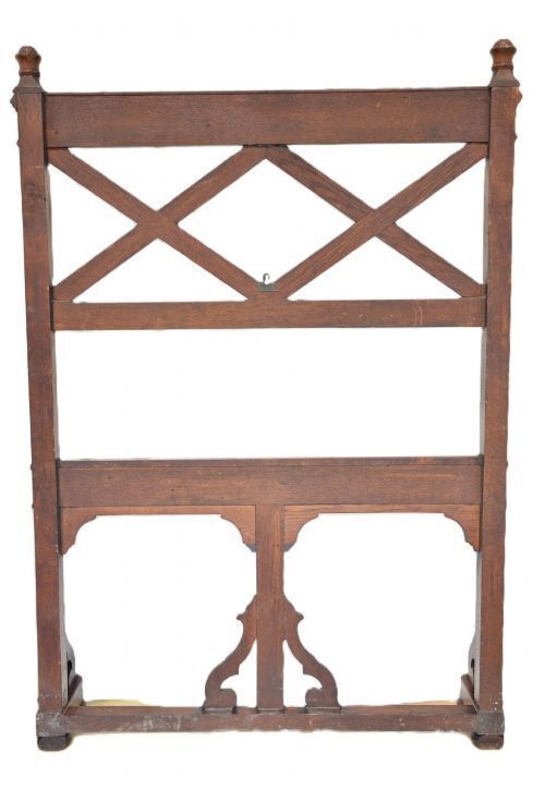 English Victorian Gothic Coat Stand Oak Hall Stand In The Manner Of Pugin photo Furniture