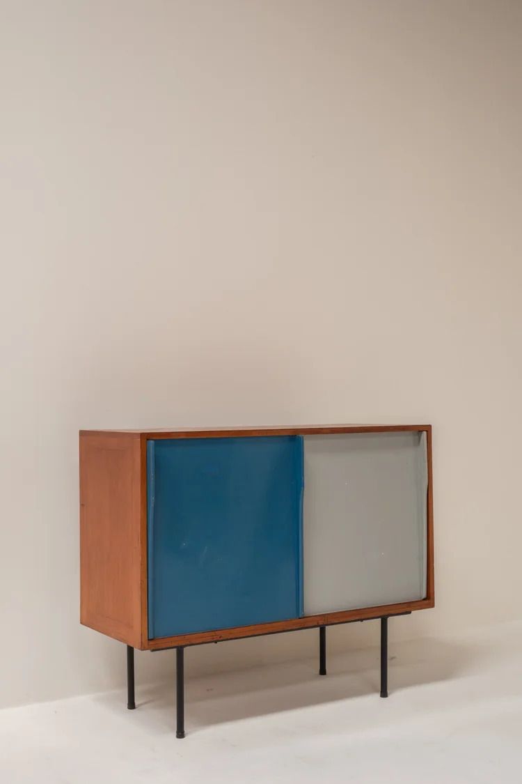 Exceptional French Mid Century Cabinet, 1950s photo vintage