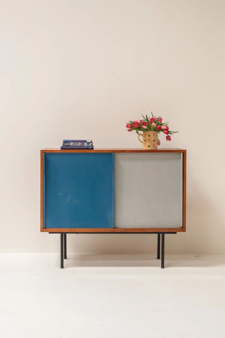 photo vinterior Exceptional French Mid Century Cabinet, 1950s