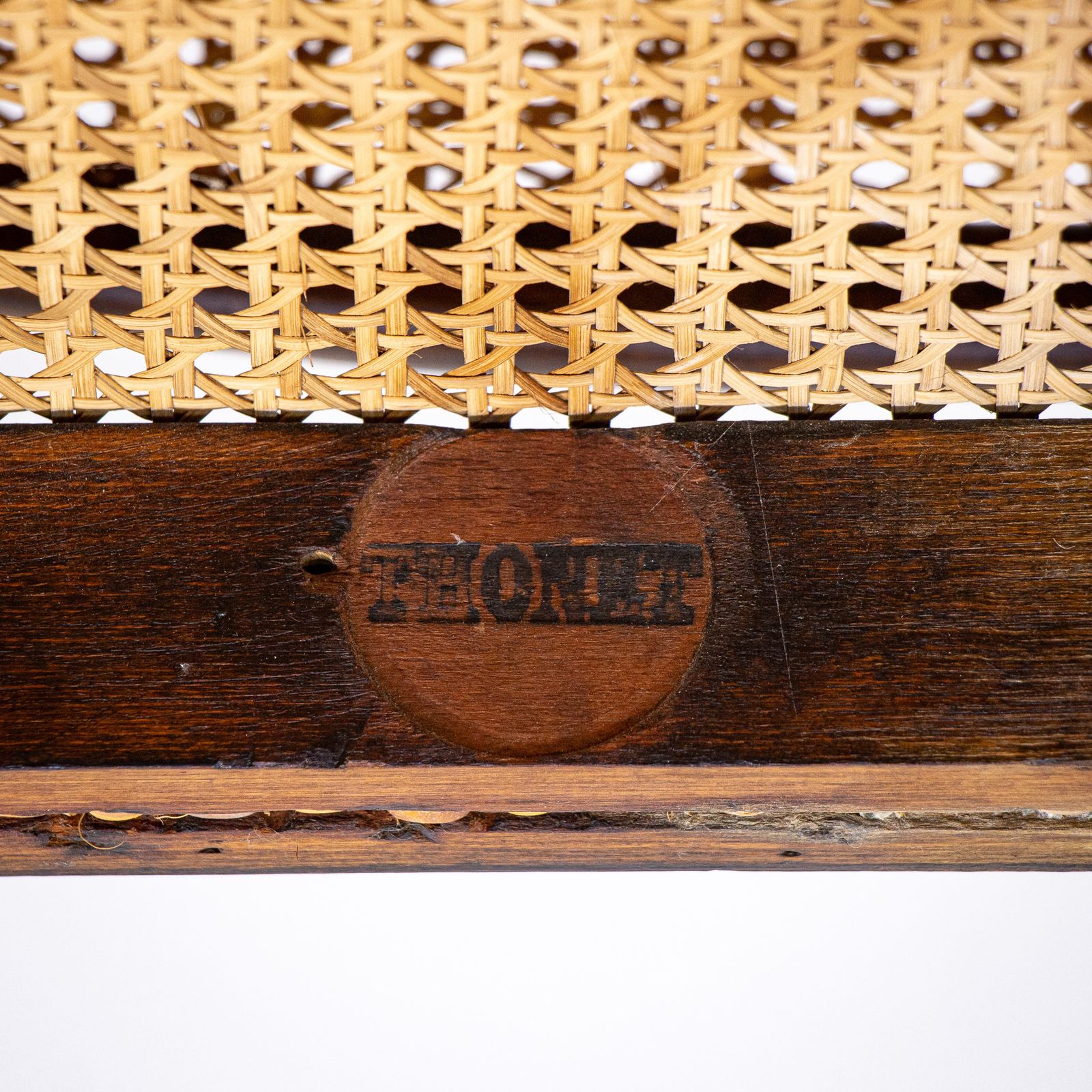Late 19th Century Bentwood & Rattan Settee By Thonet photo for sale