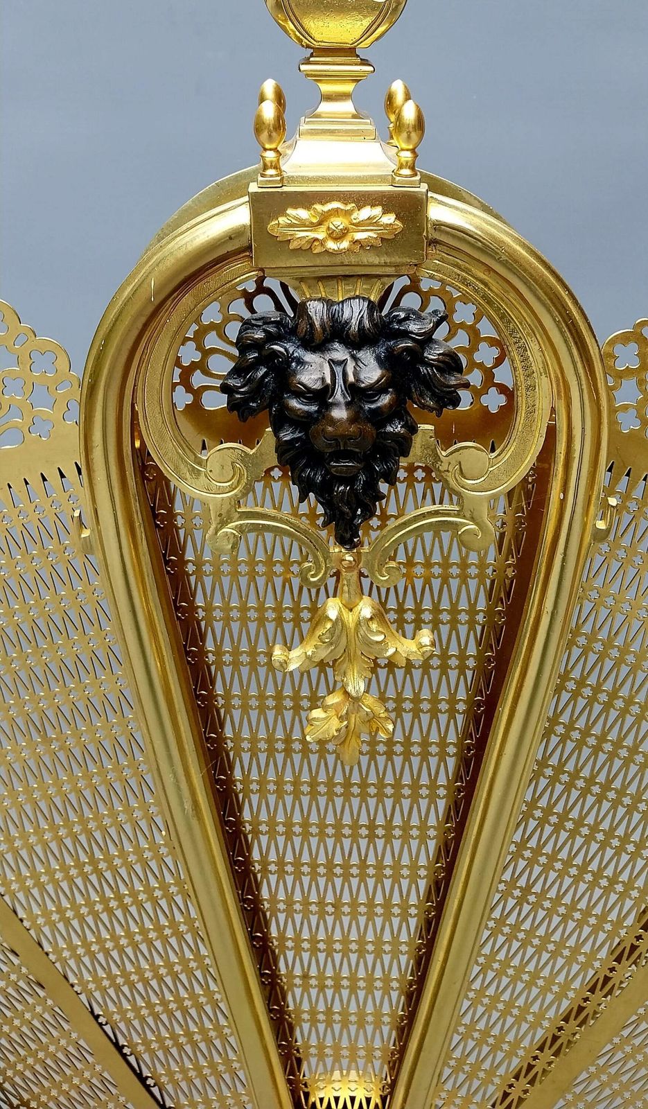 Large Gilt Bronze Antique French Peacock Firescreen By Bouhon Freres Louis Xv1 Style photo buy