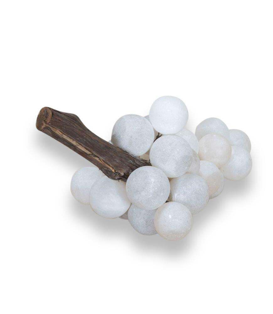 19th Century Italian Alabaster And Marble Grapes photo Art