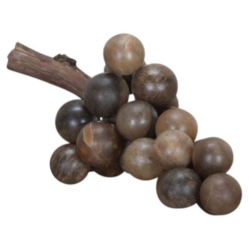 19th Century Italian Alabaster And Marble Grapes