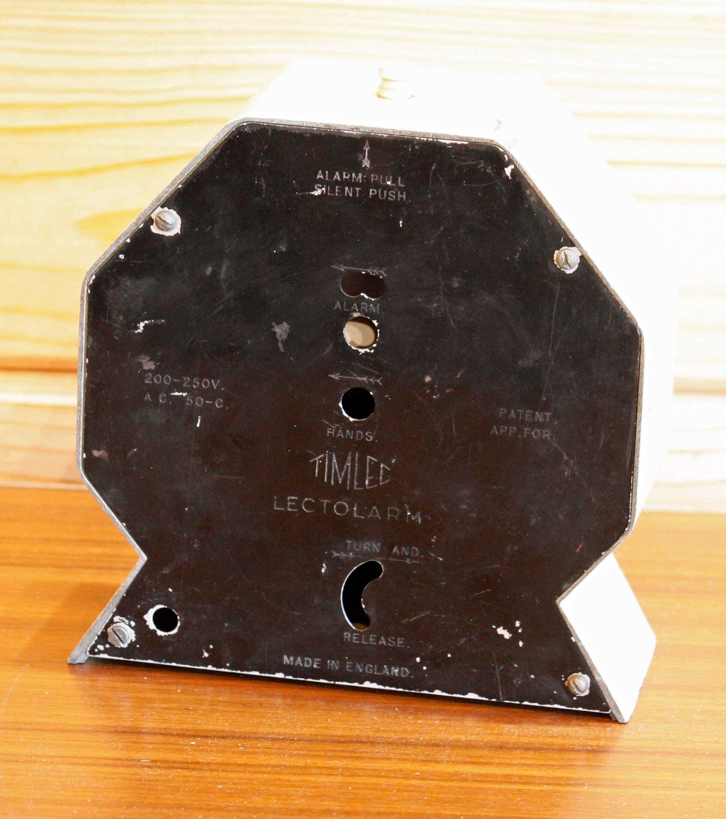 Vintage Timlec Mantel Clock   14cm Metal Retro Mid Century 1950s Industrial Desk Clock Off The Wall Clocks photo 65.0