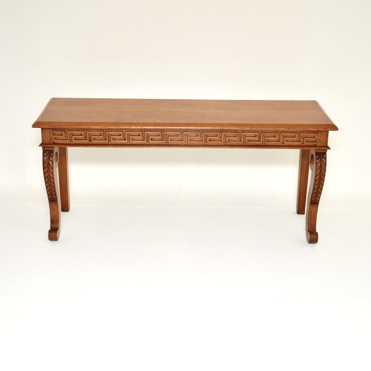 Antique Victorian Carved Oak Console Table photo for sale