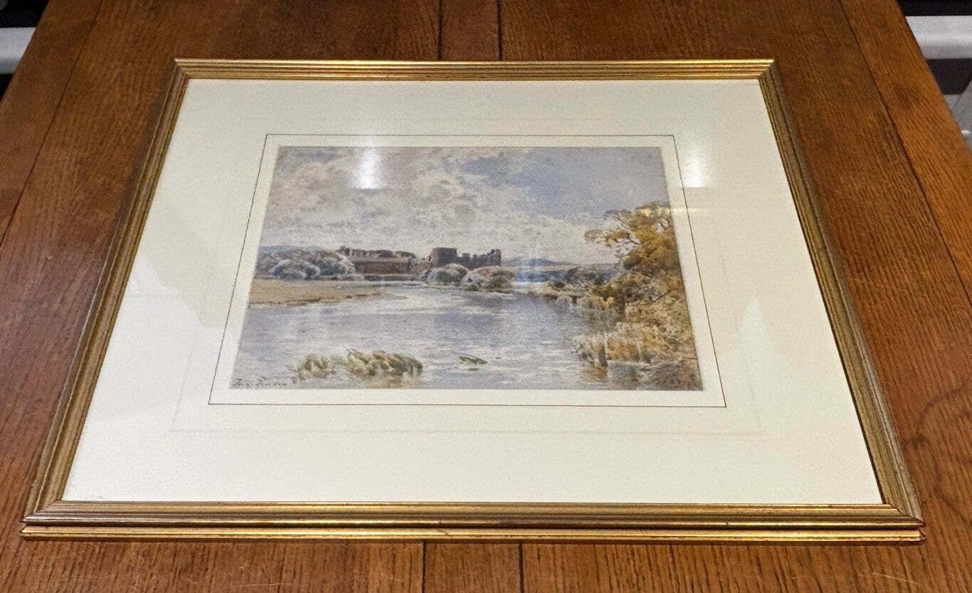 Cockermouth Castle, Cumberland, Framed Watercolour By Frederick Tucker 1911 photo furniture