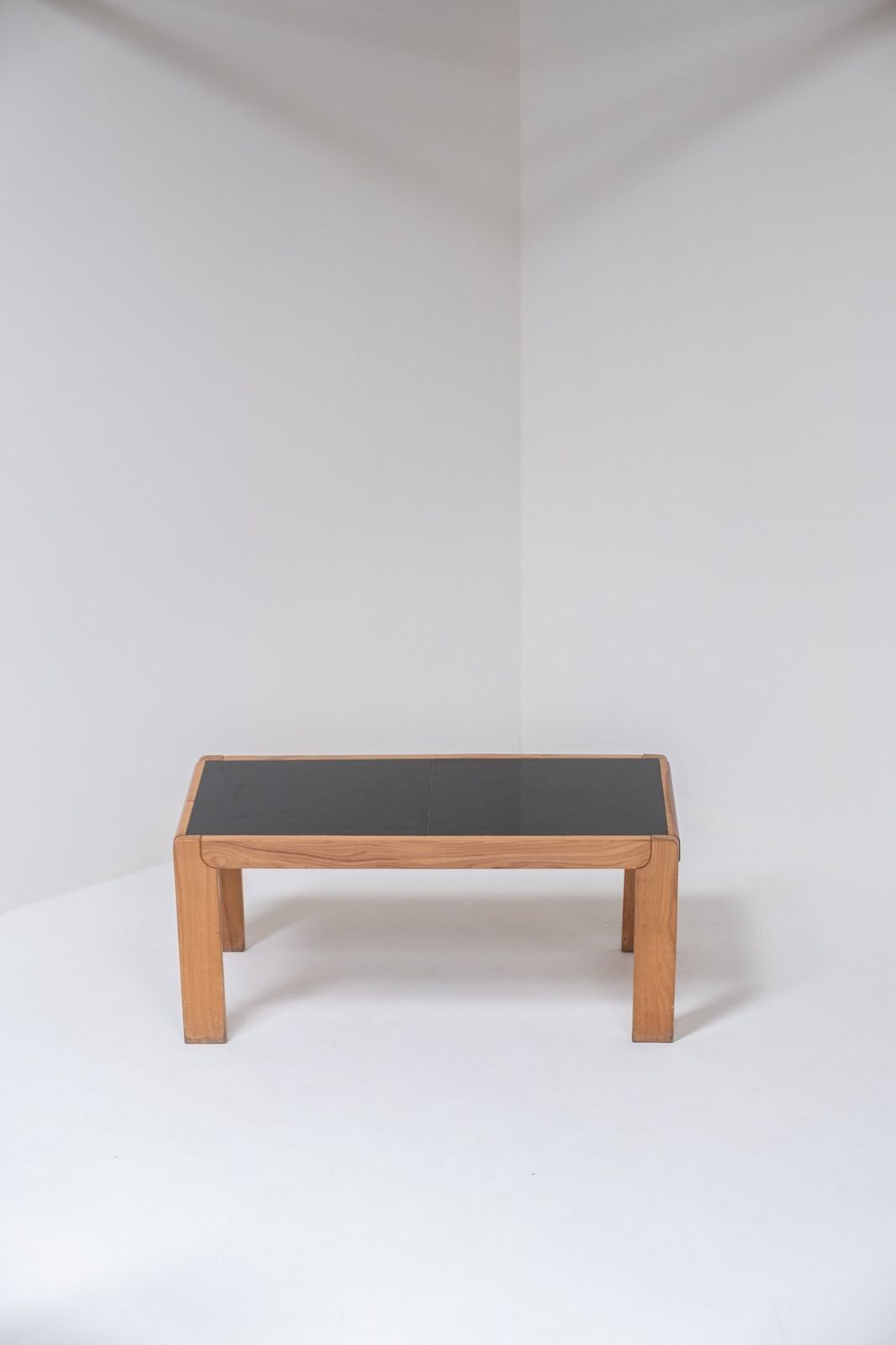 photo for sale 70ties French Dining Table, Elm Wood With Formica Top (Extendable