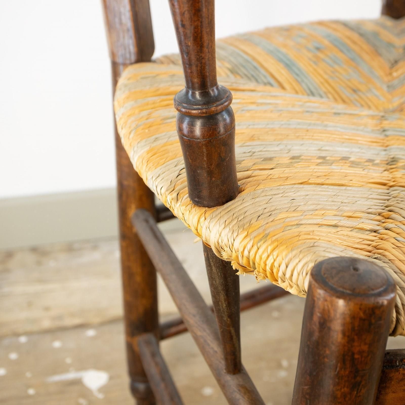 photo for sale 18c French Country Chair With New Rush Seat