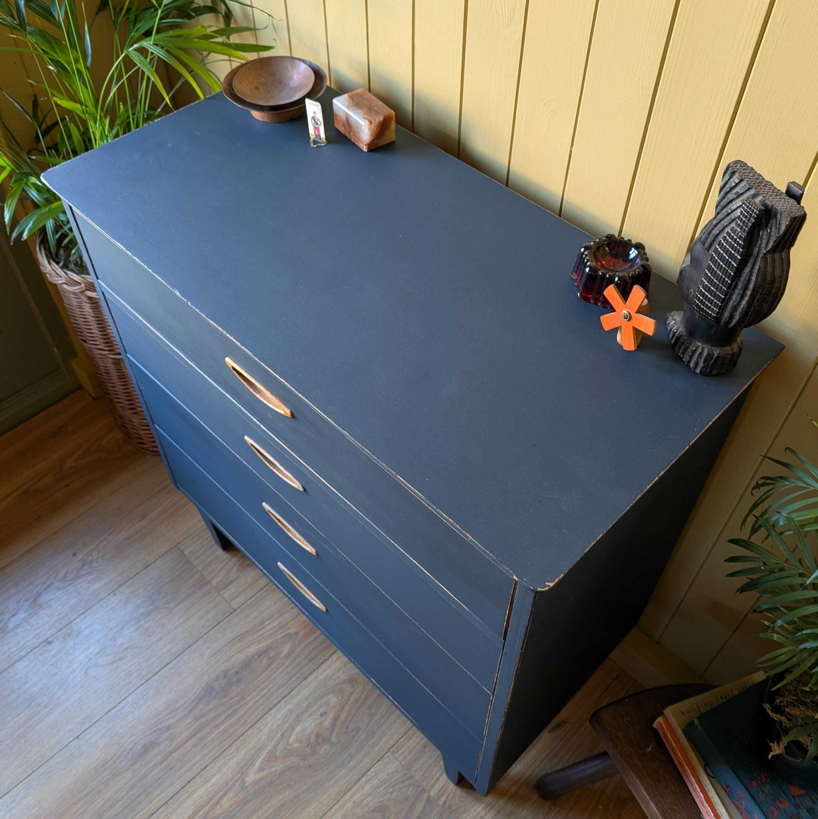 Painted Mid Century Chest Of Drawers photo furniture