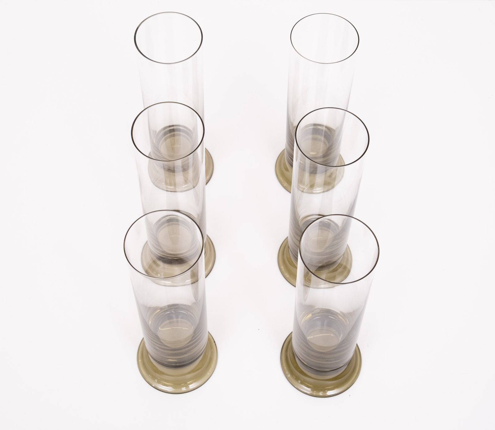 Set Van Zes Rookglazen Bierglazen Van Rosenthal, Jaren 1970 photo vinterior