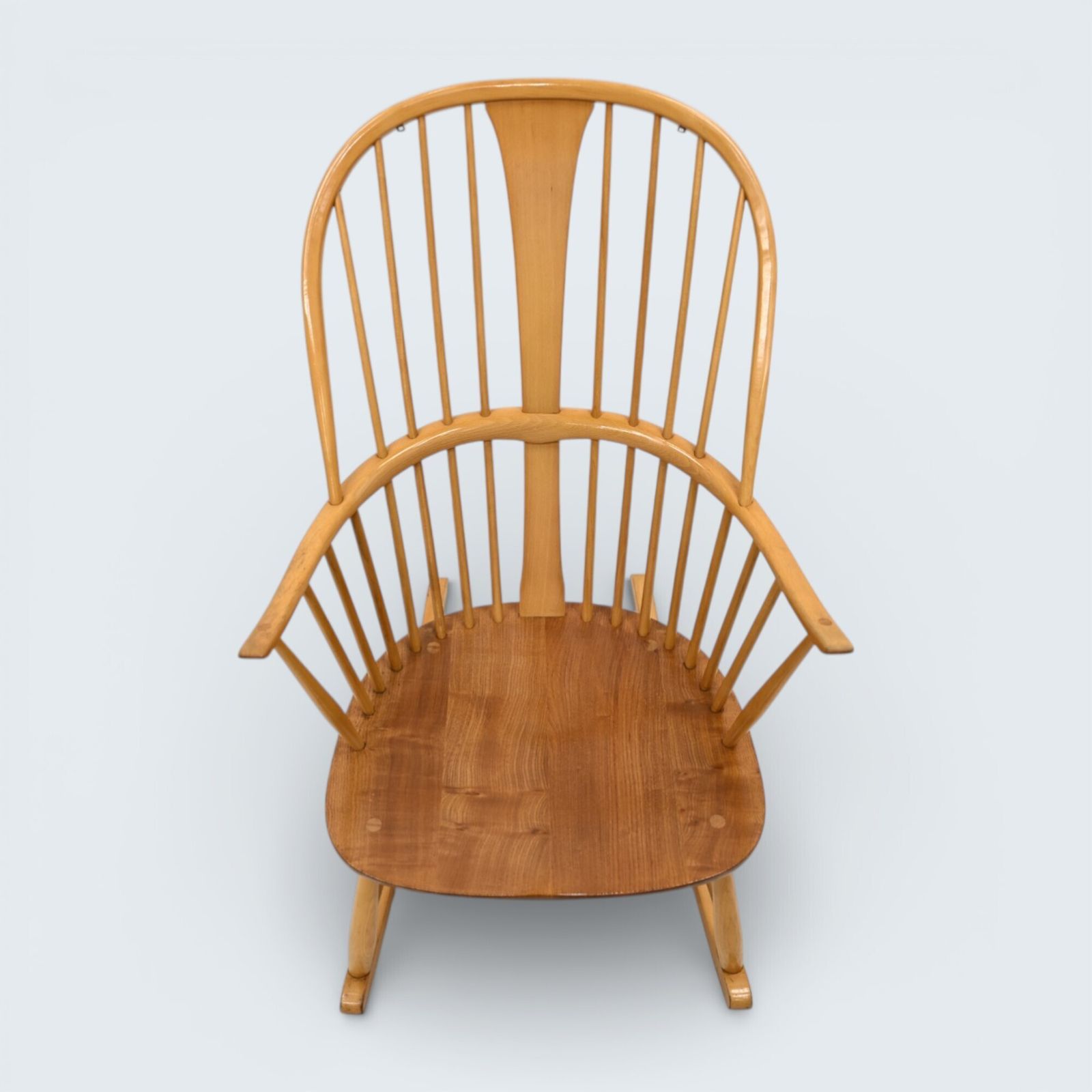 photo for sale Ercol Model 473 Windsor Vintage Bow Back Rocking Chair Free Uk Delivery