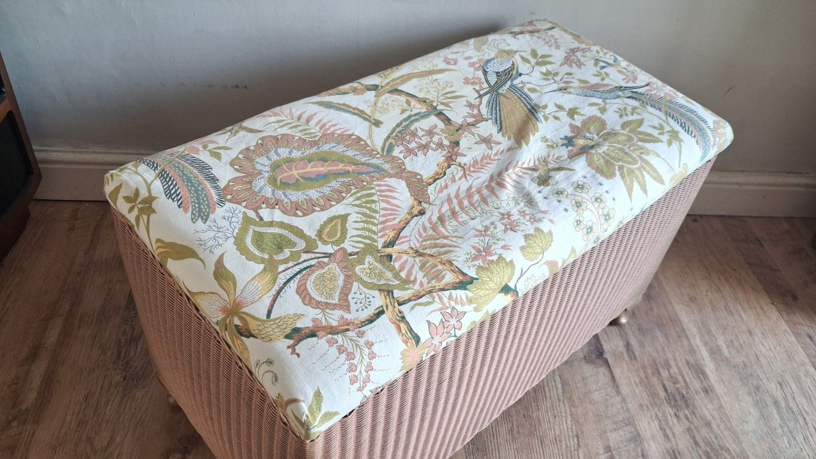 Delightful Original Lloyd Loom 1960's  Mid Century Blanket Box /Ottoman photo furniture