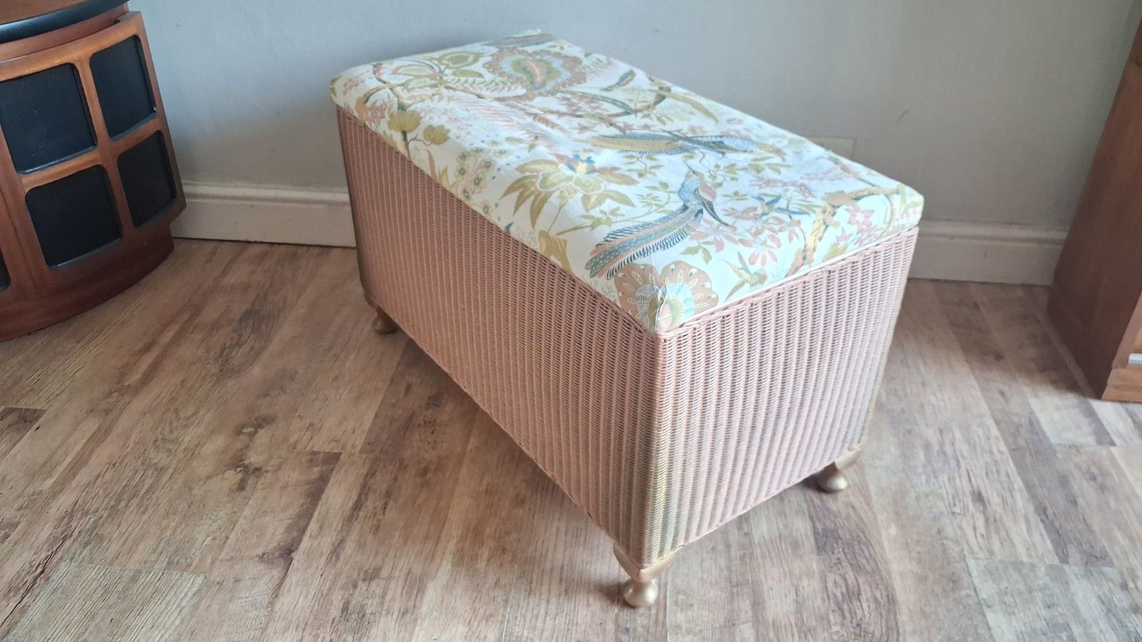 Delightful Original Lloyd Loom 1960's  Mid Century Blanket Box /Ottoman photo buy