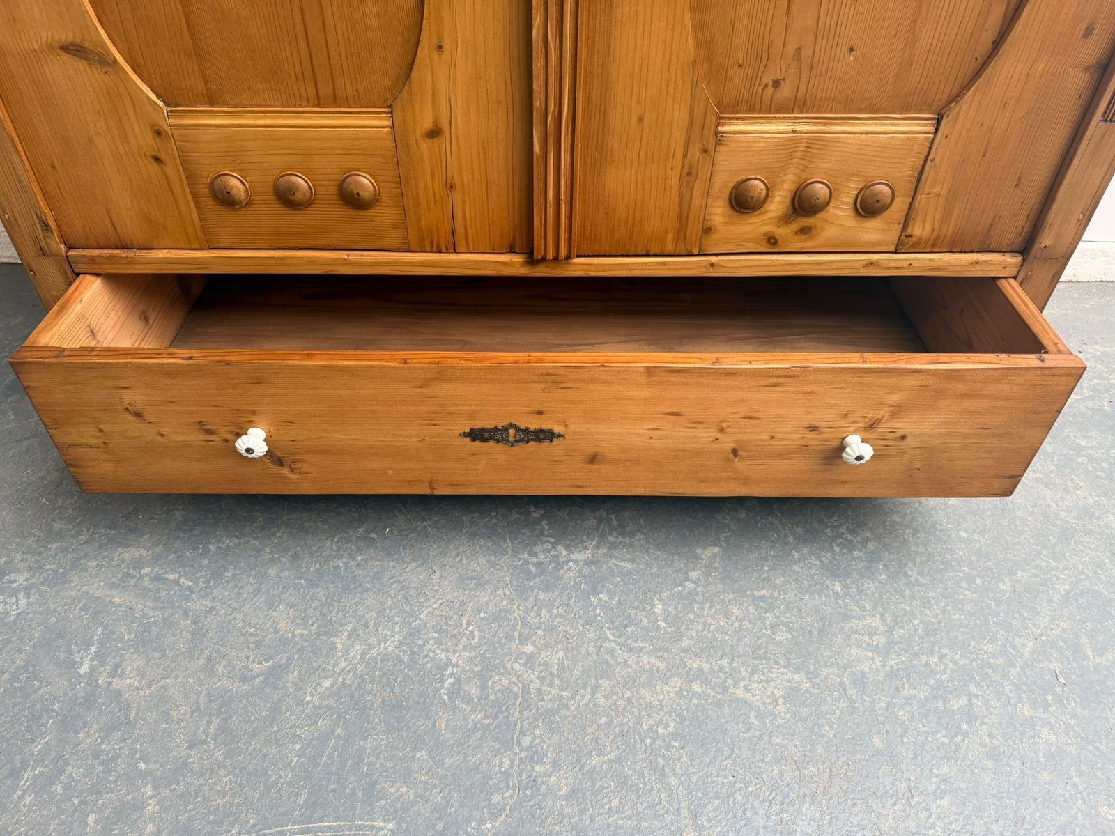 photo for sale A Lovely Waxed Genuine Hungarian Victorian 1 Piece Hall/Child's Wardrobe