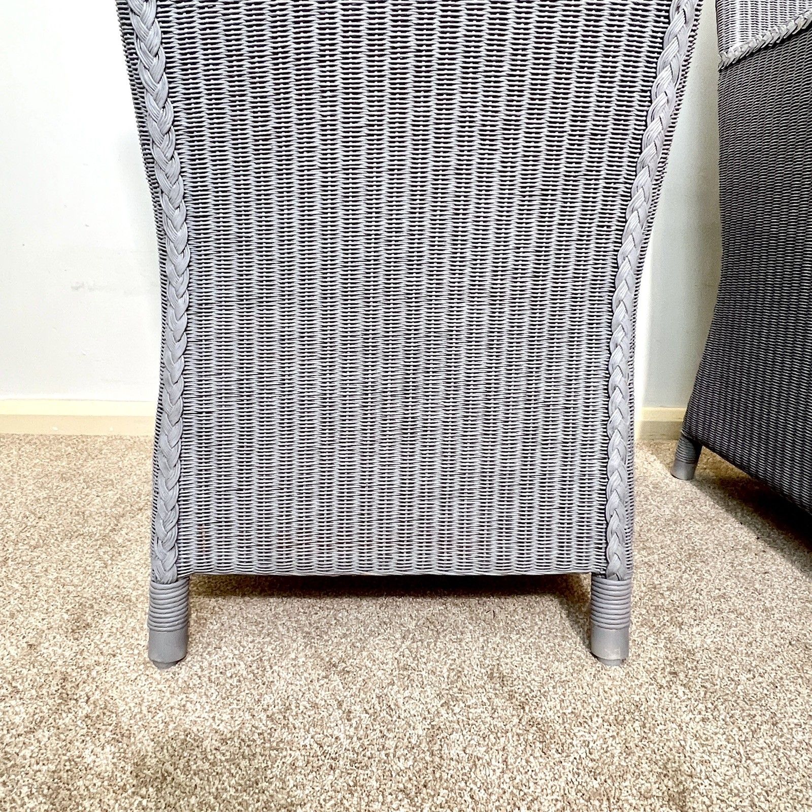 Furniture A Pair Of Lloyd Loom Chairs , Contemporary Grey Dining Chairs, Carver Chairs photo