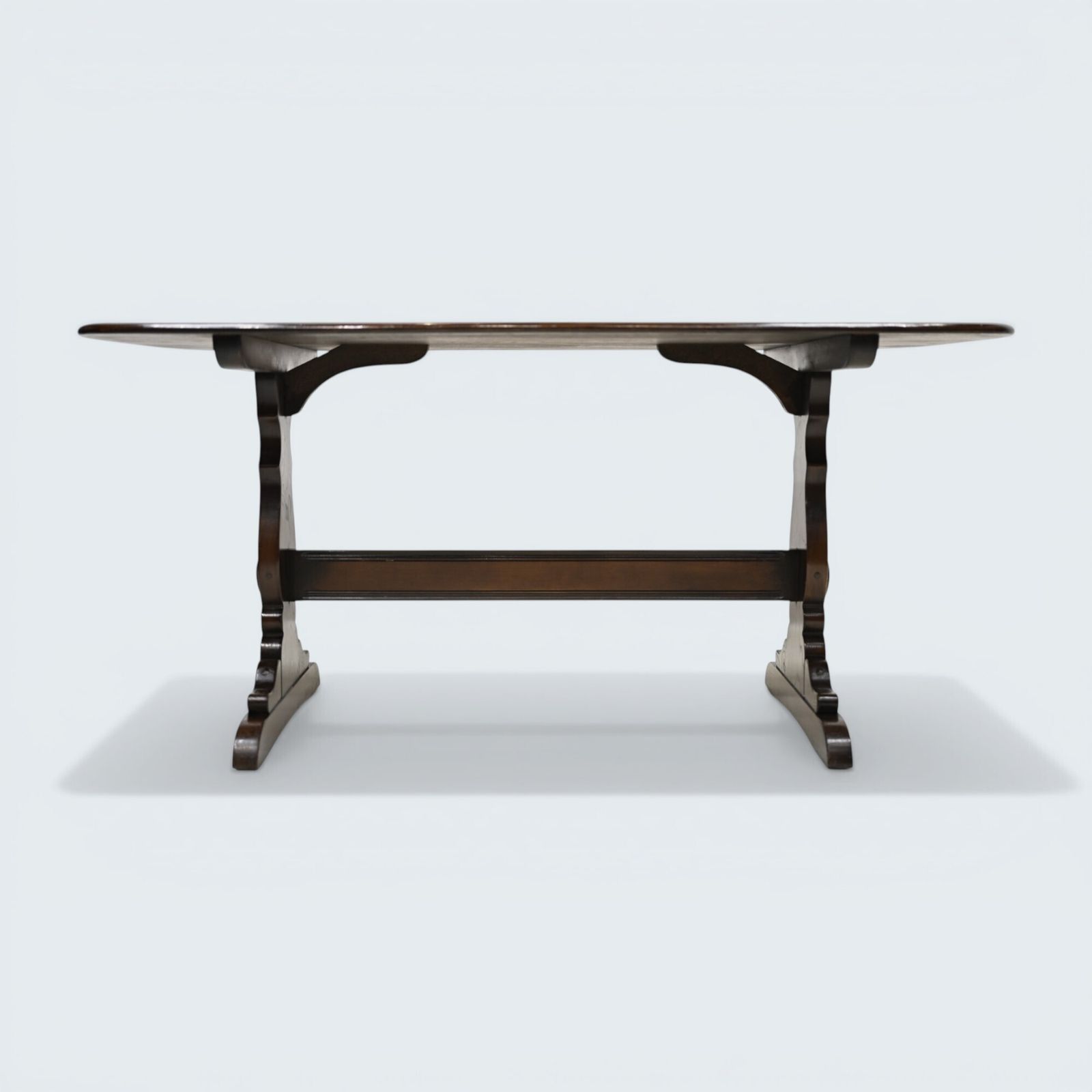 photo furniture Ercol Refectory Plank Top Dining Table Traditional Finish #155 Free Uk Delivery