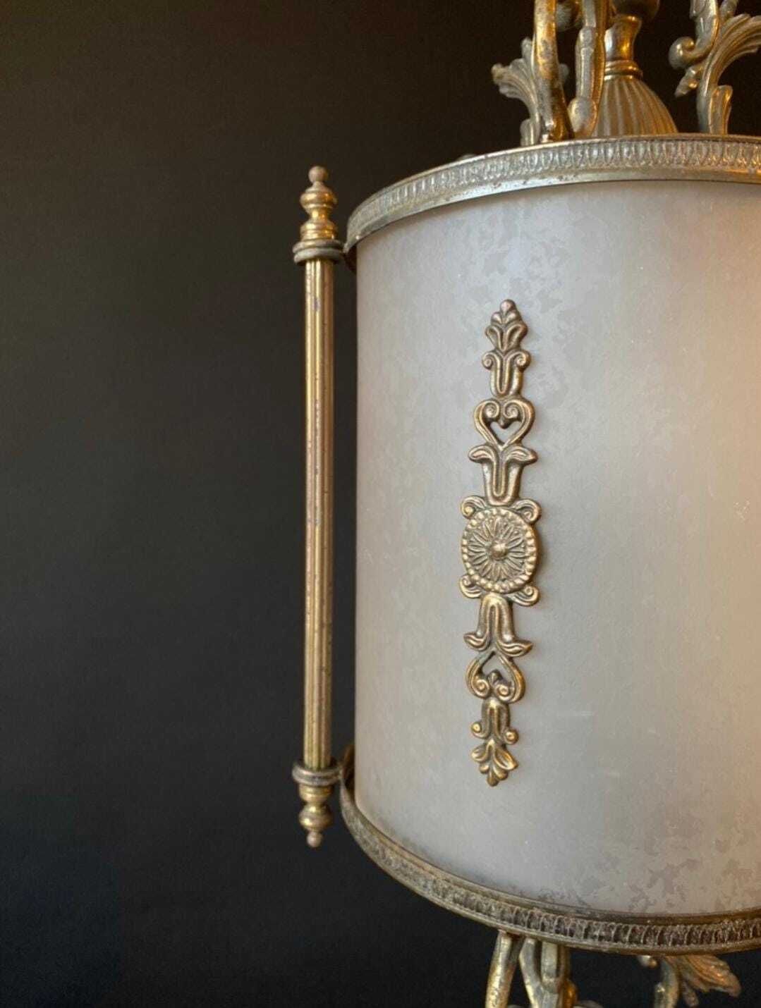 Détaxe pour les États-Unis. Lanterne d'époque en verre, Italie photo buy