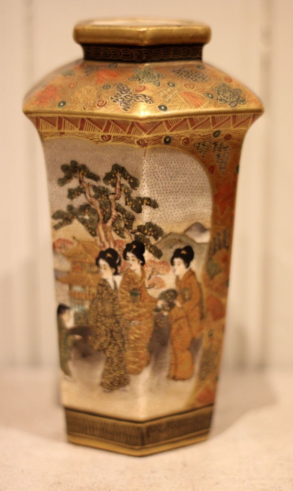 Pair Of Japanese Satsuma Vases photo for sale