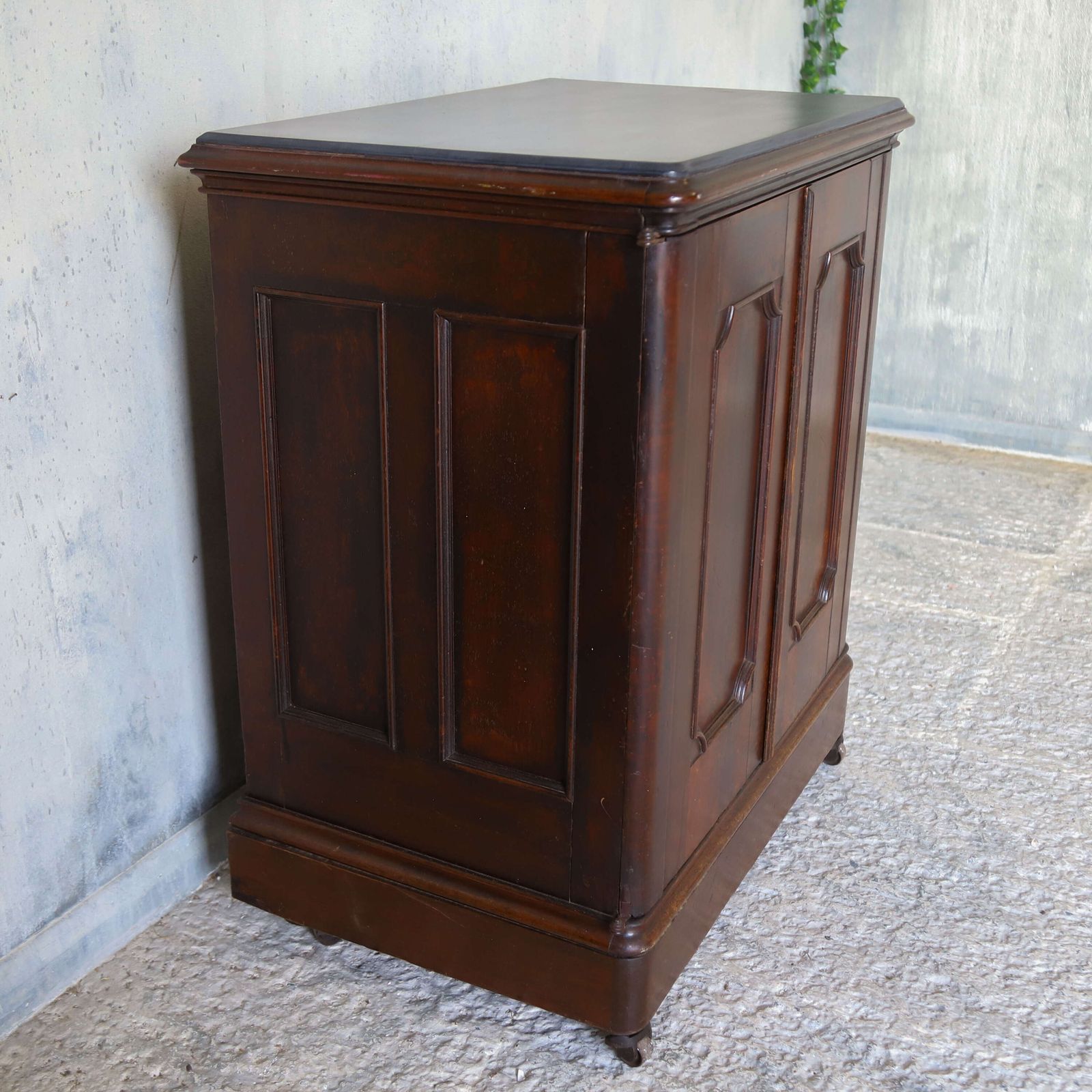 photo for sale English Works Office Cupboard C.1880 With Drawers, Cupboard Storage & Hidden Rear Door