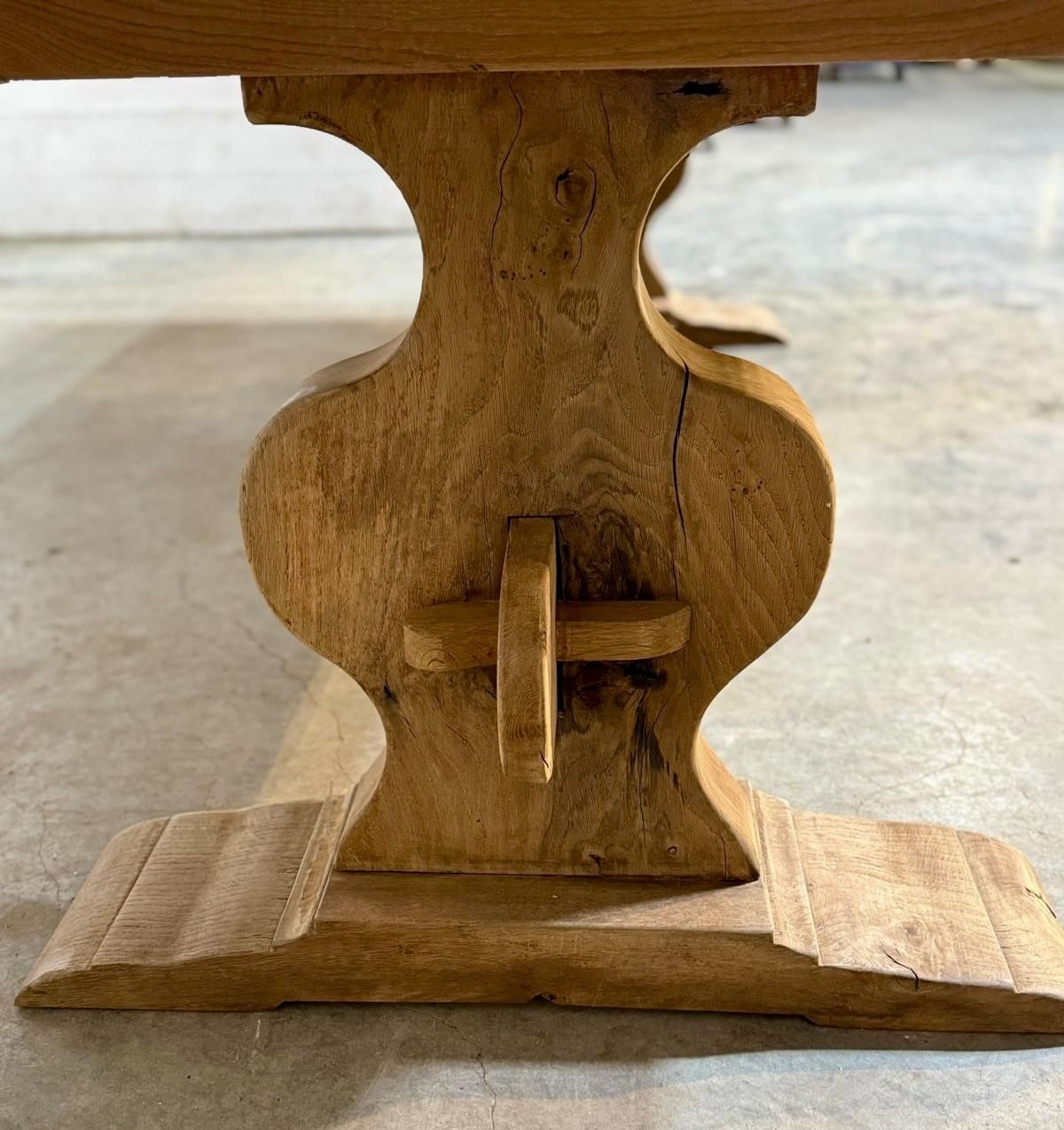 Superior Large French Oak Farmhouse Dining Table photo buy