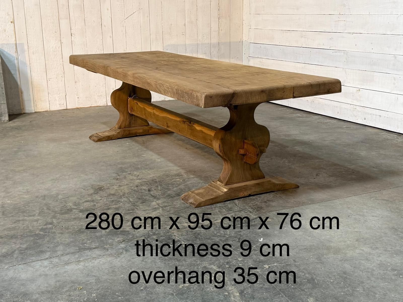 6750.0 Superior Large French Oak Farmhouse Dining Table photo