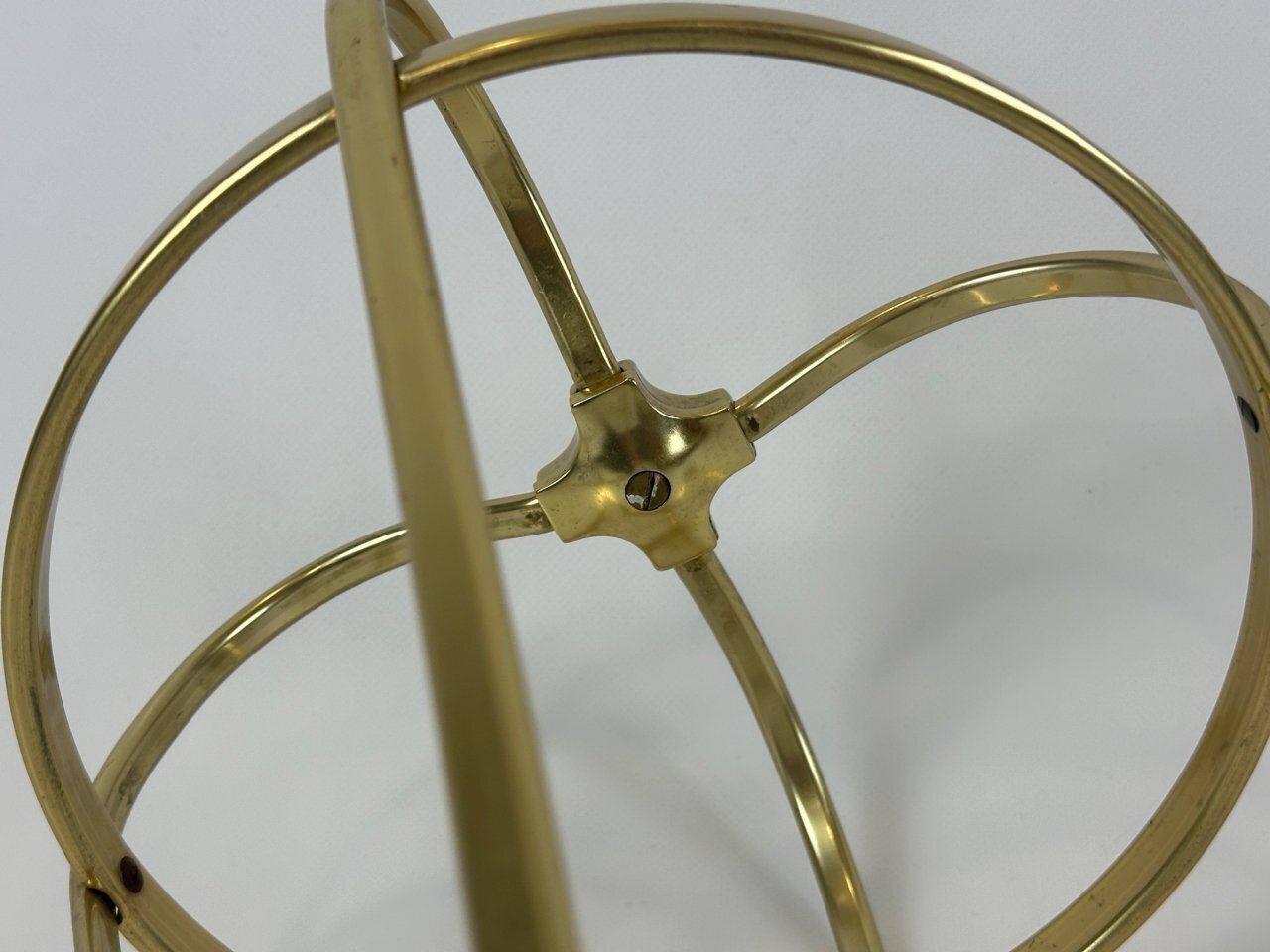 Mid Century Modern Austrian Aluminium And Brass Umbrella Stand, 1960s photo vintage