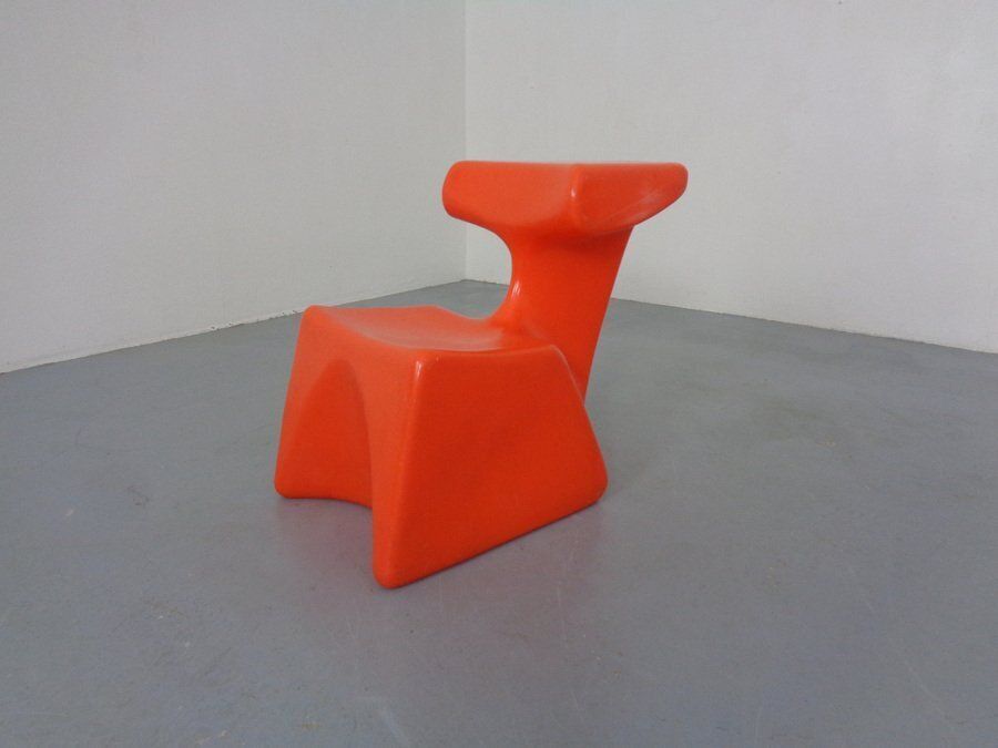 Zocker Plastic Chair By Luigi Colani For Top System Burkhard Lübke, Germany, 1970s photo 435.0