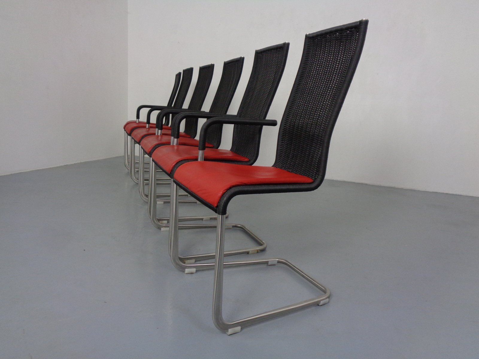 Kragstuhl D21 & B20 Cantilever Chairs By Jean Prouve & Axel Bruchhäuser For Tecta, 1980s, Germany, Set Of 6 photo Furniture
