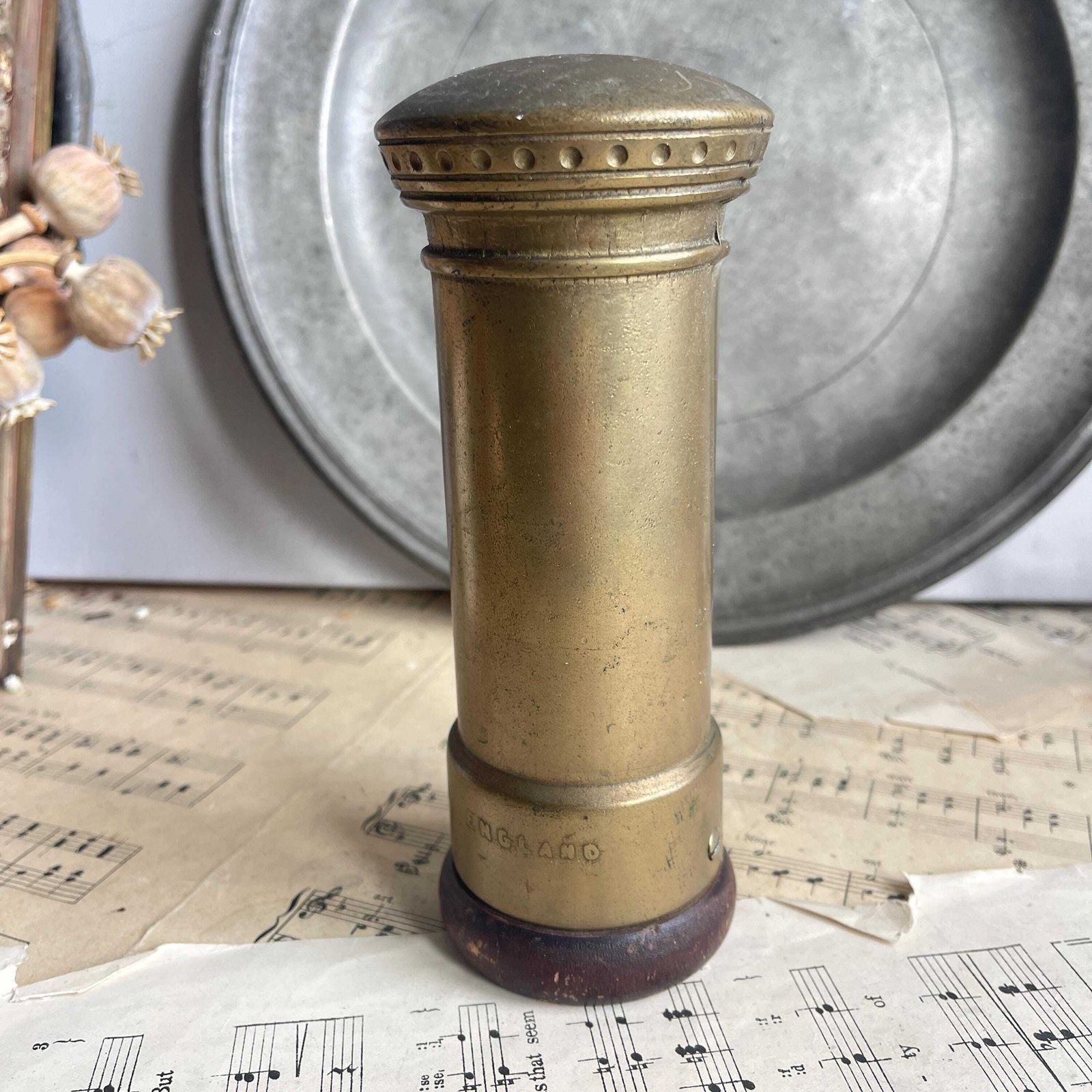 Vintage Brass Post Office Box Money Bank   Desk Decor Greycatbrocante      5 Out Of 5 Stars photo 60.0