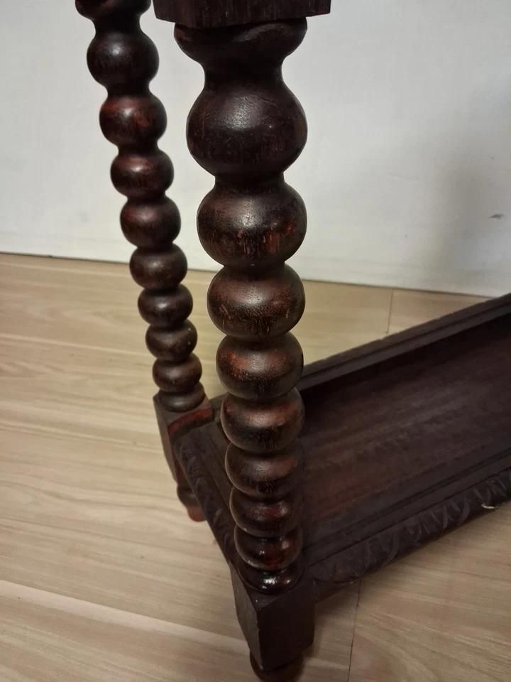 Antique Victorian Barley Twist Stick And Umbrella Stand Holder With Acorn Tops photo 195.0