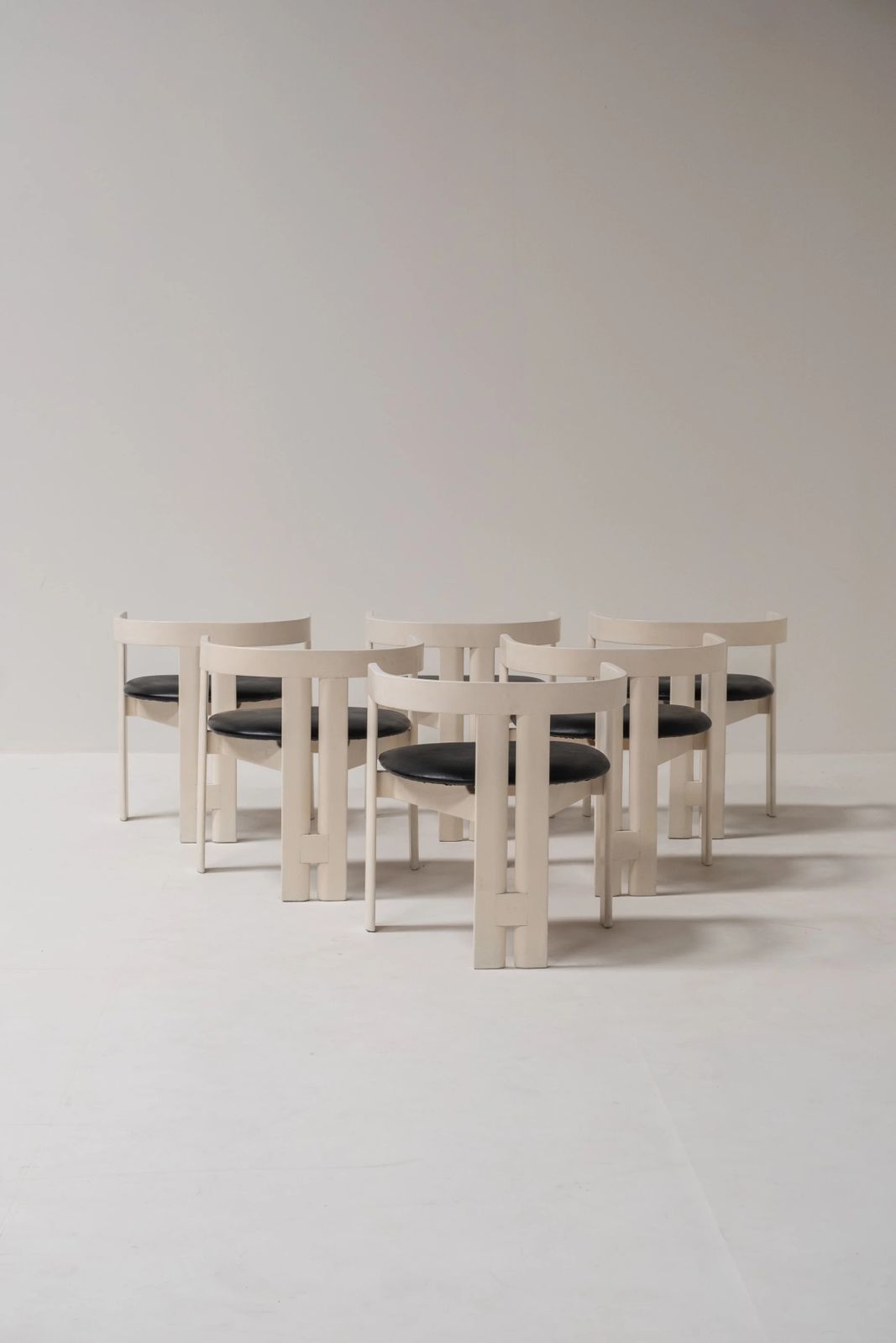 7484.0 Set Of 6 Pigreco Chairs, Gavina Production By Tobia Scarpa photo