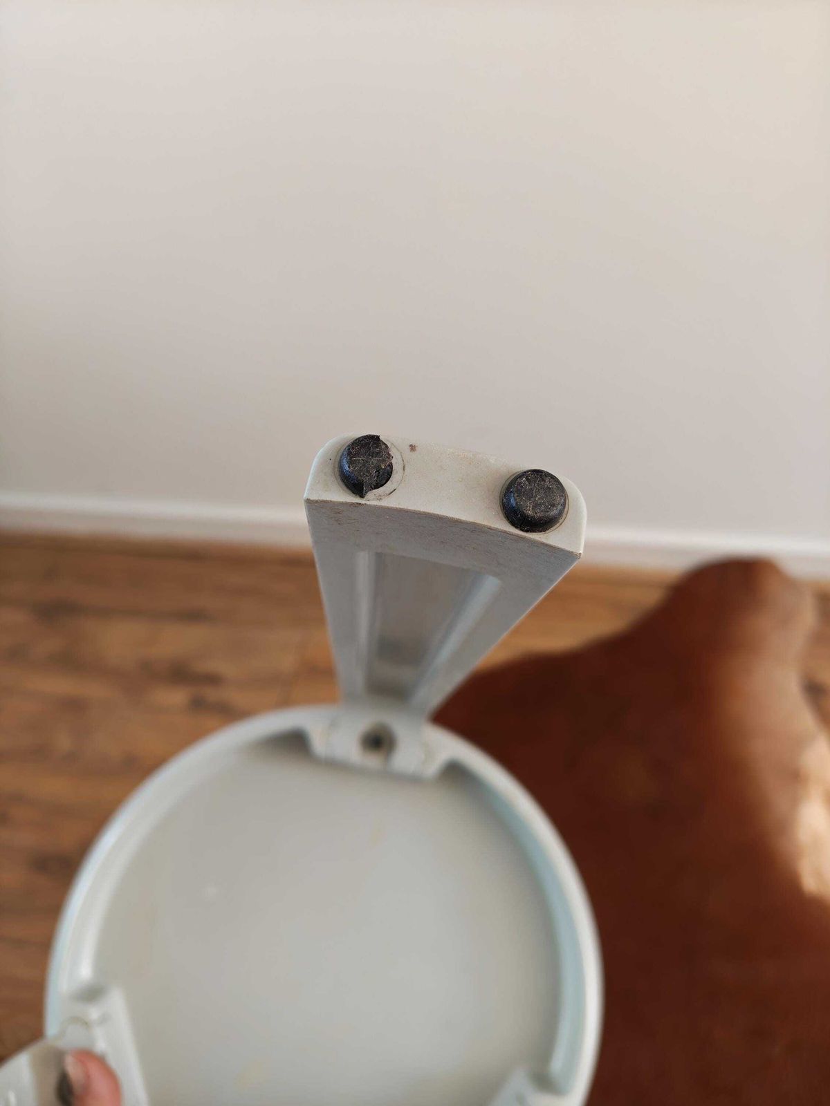 Trix Vintage 1980s Stool By Metalplastica Lucchese Made In Italy Grey Minimalist photo vinterior