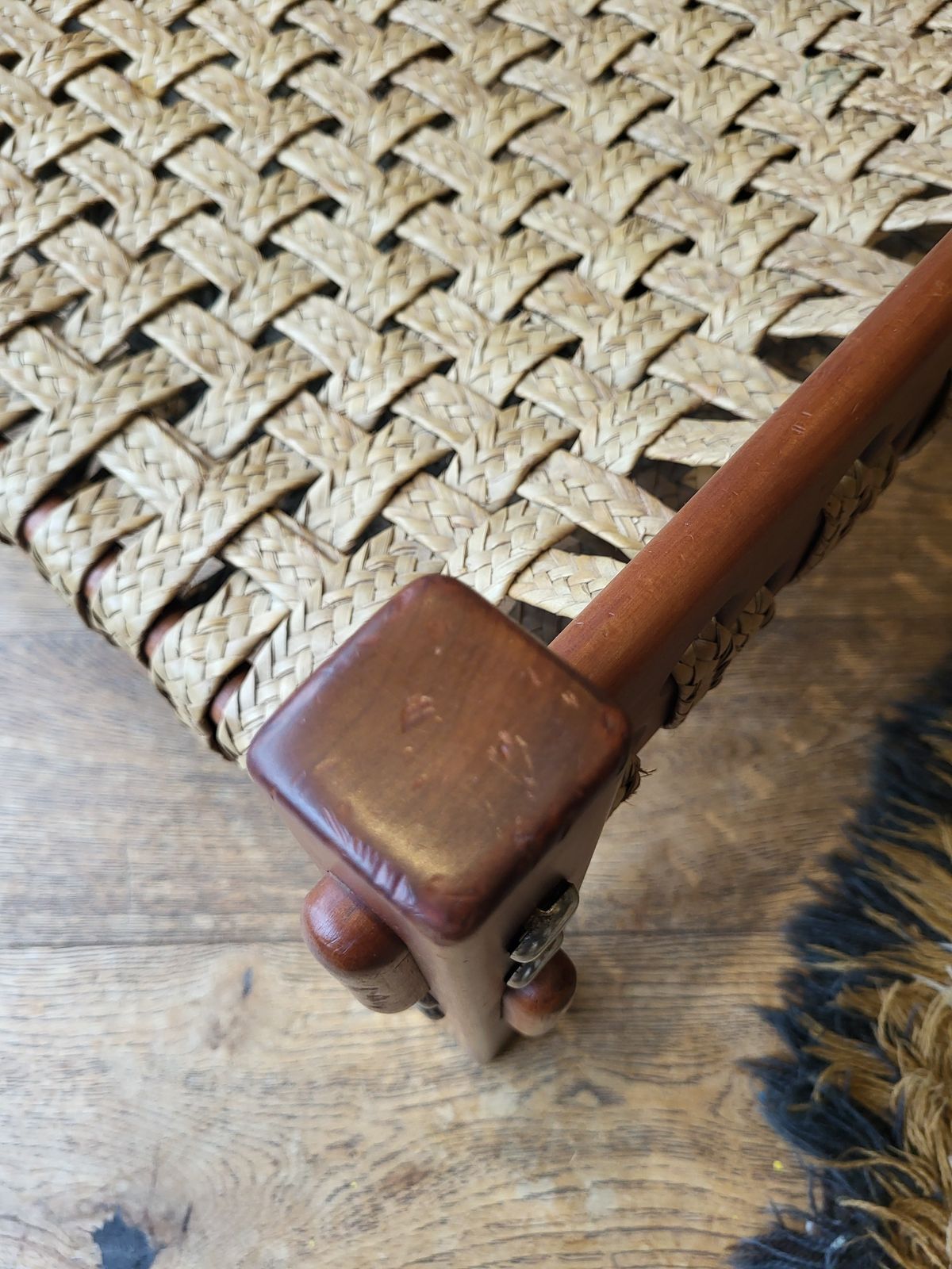 Mid Century Woven Safari Chair photo vinterior