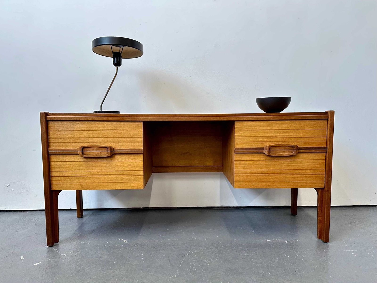 Vintage 1960s Nathan Teak Desk. Danish Retro G Plan Fresco Mid Century