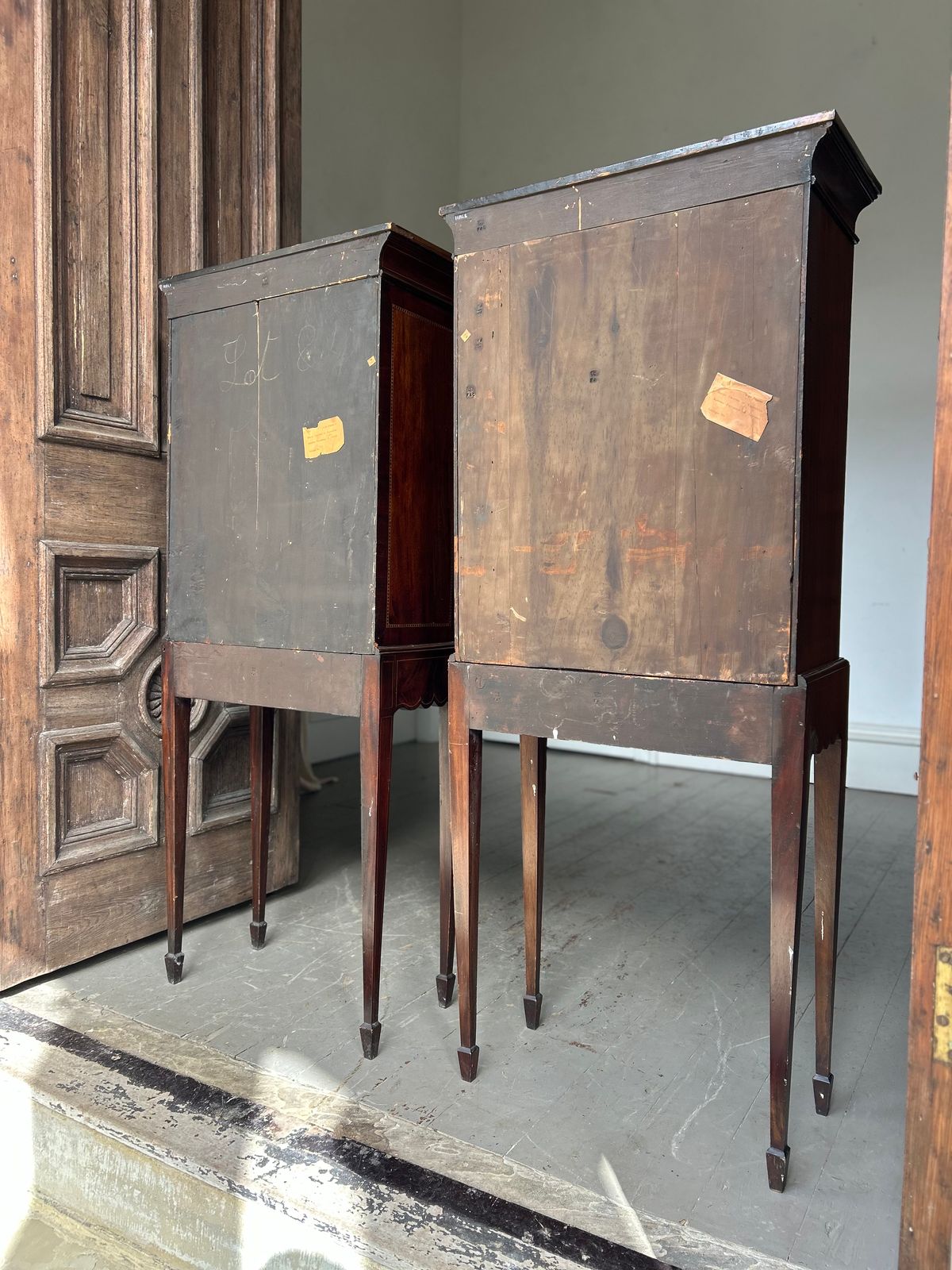 19th Century Chests On Stands ‘Lady Yarborough’s Sheraton Cabinets’ photo Furniture