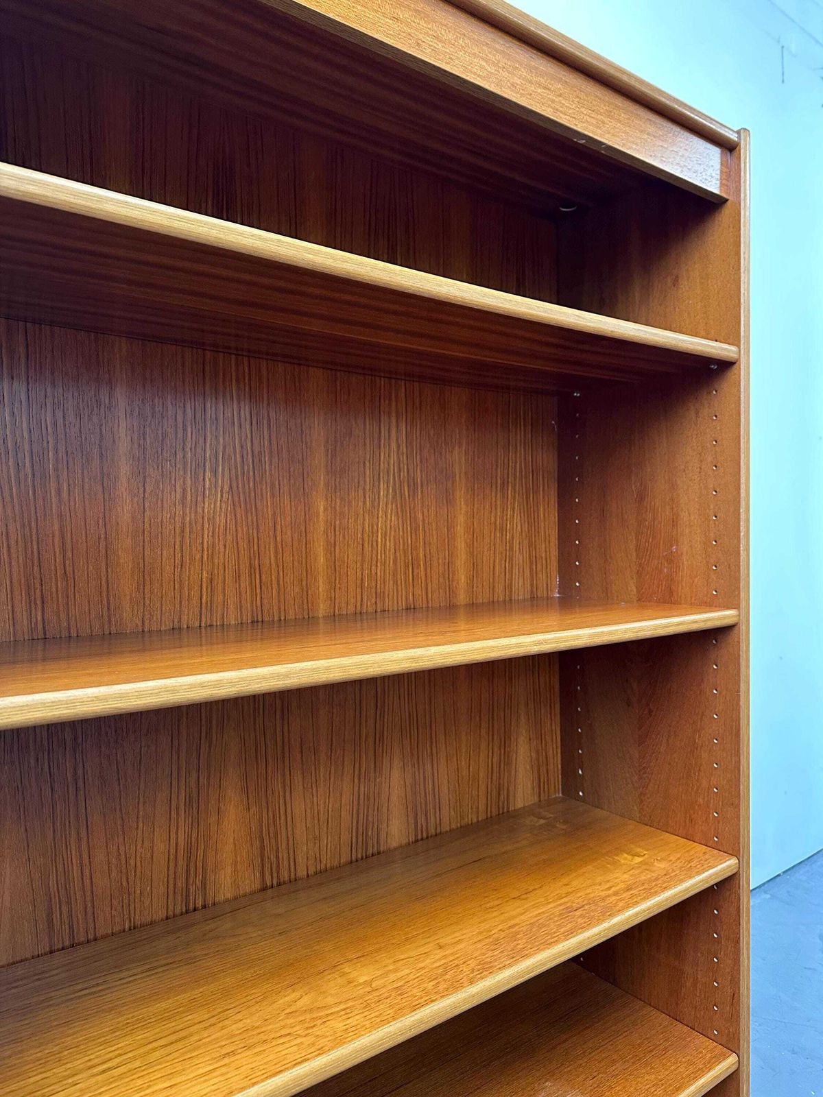Vintage 1970s Danish Teak Shelving Bookcase. Retro Mid Century Swedish Vodder photo 360.0