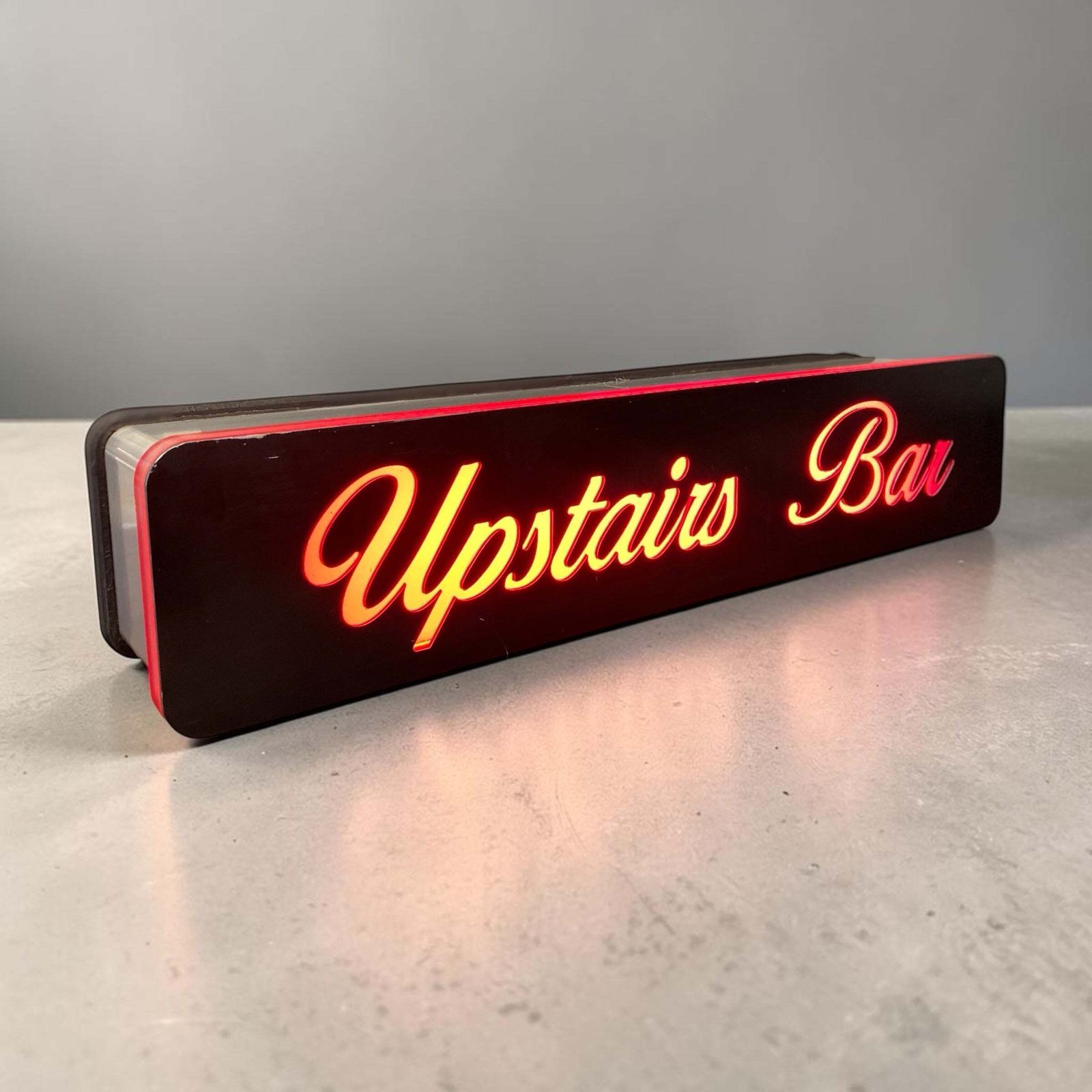 Illuminated Upstairs Bar Sign Led photo for sale