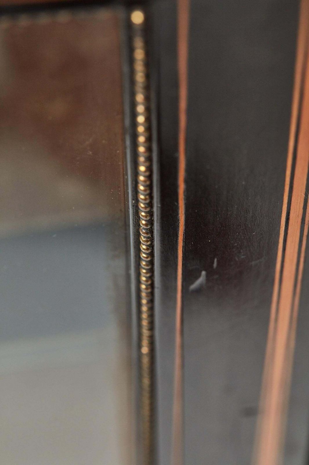Fine French Antique Ebonised And Amboyna Credenza With Large Sevres Style Plaque photo vintage