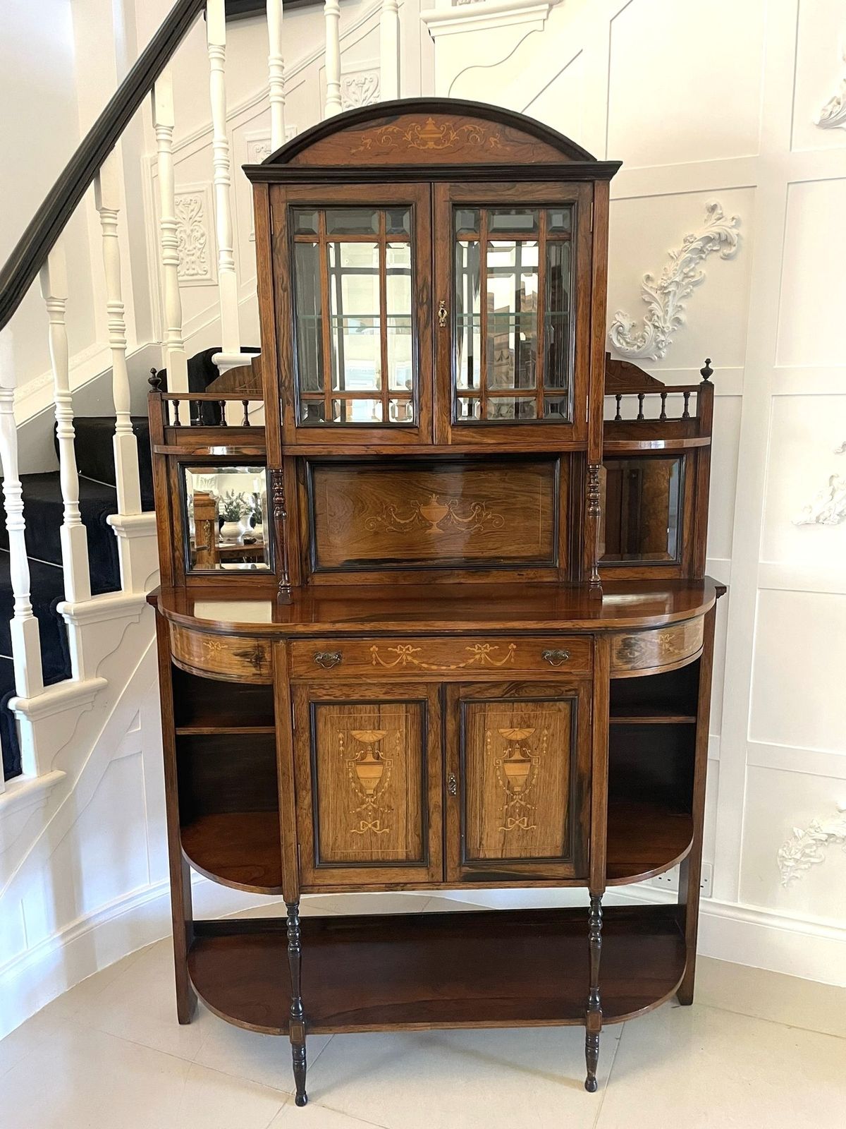 Antique Quality Rosewood Inlaid Side Cabinet photo buy