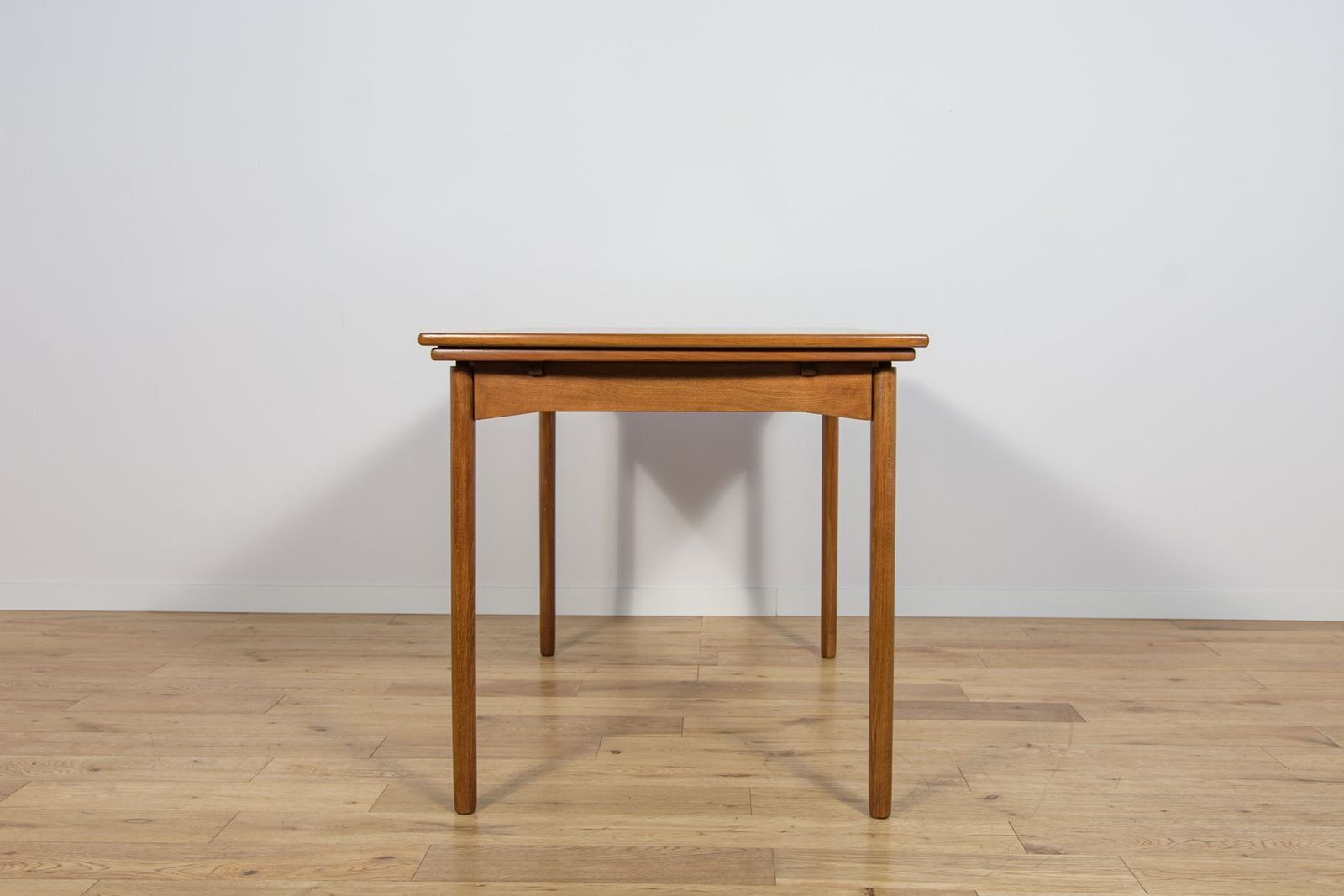 Mid Century Teak Extendable Dining Table, Denmark, 1960s photo Furniture