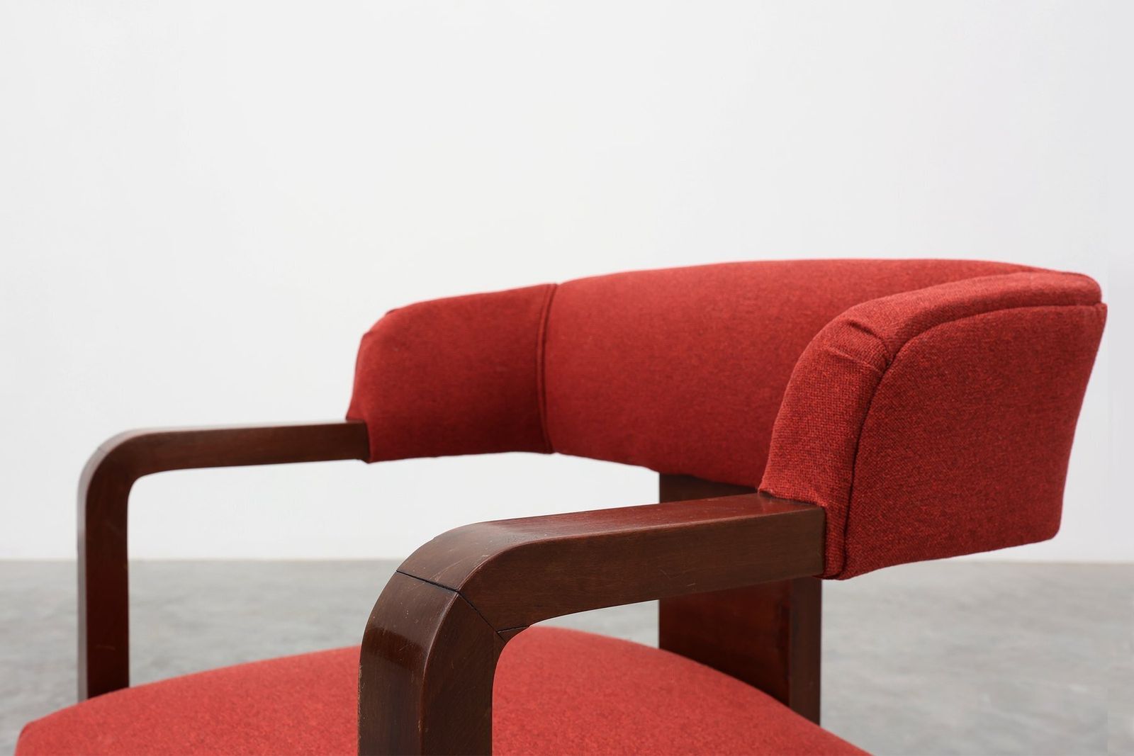 Red Art Deco Chairs, Belgium, 1920, Set Of 2 photo vinterior