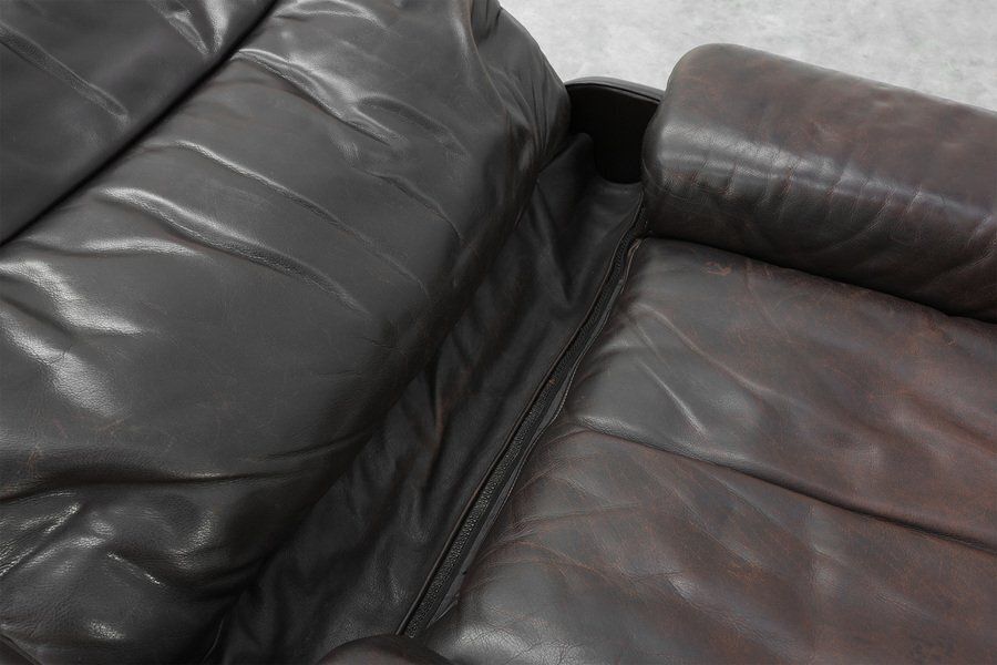 photo vinterior Mid Century Modern Ds‑66 Relax Chair In Brown Leather From De Sede, Switzerland, 1960s