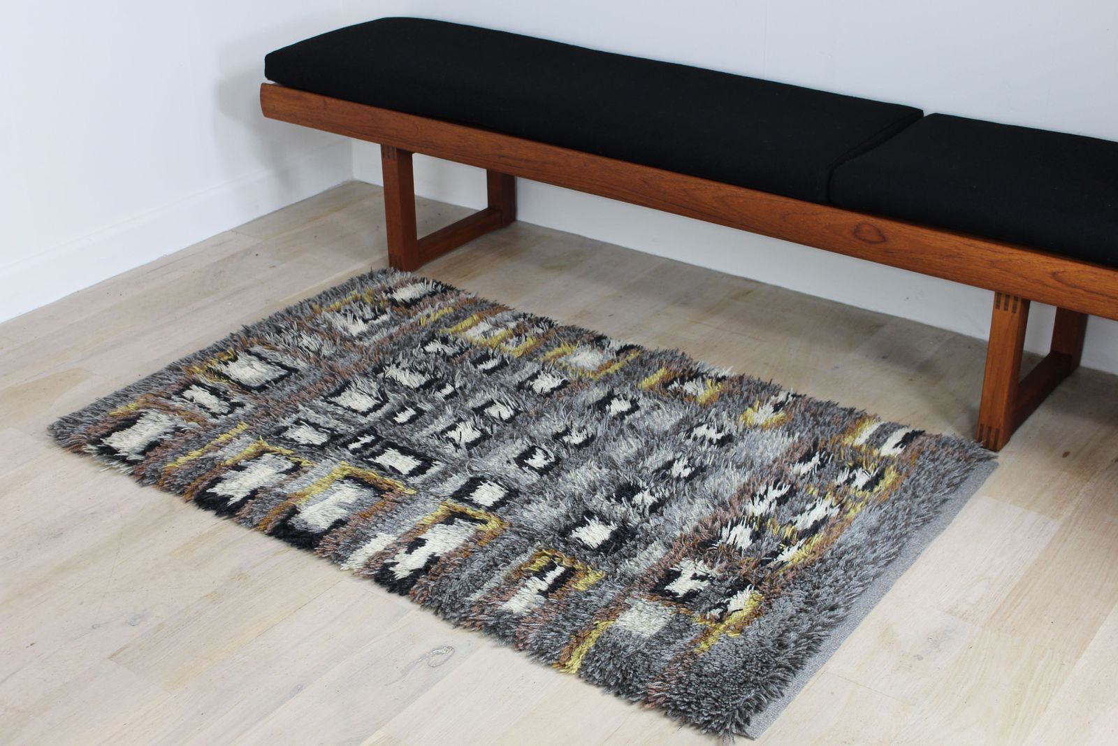 1960’s Swedish Rya Rug Or Wall Hanging photo furniture