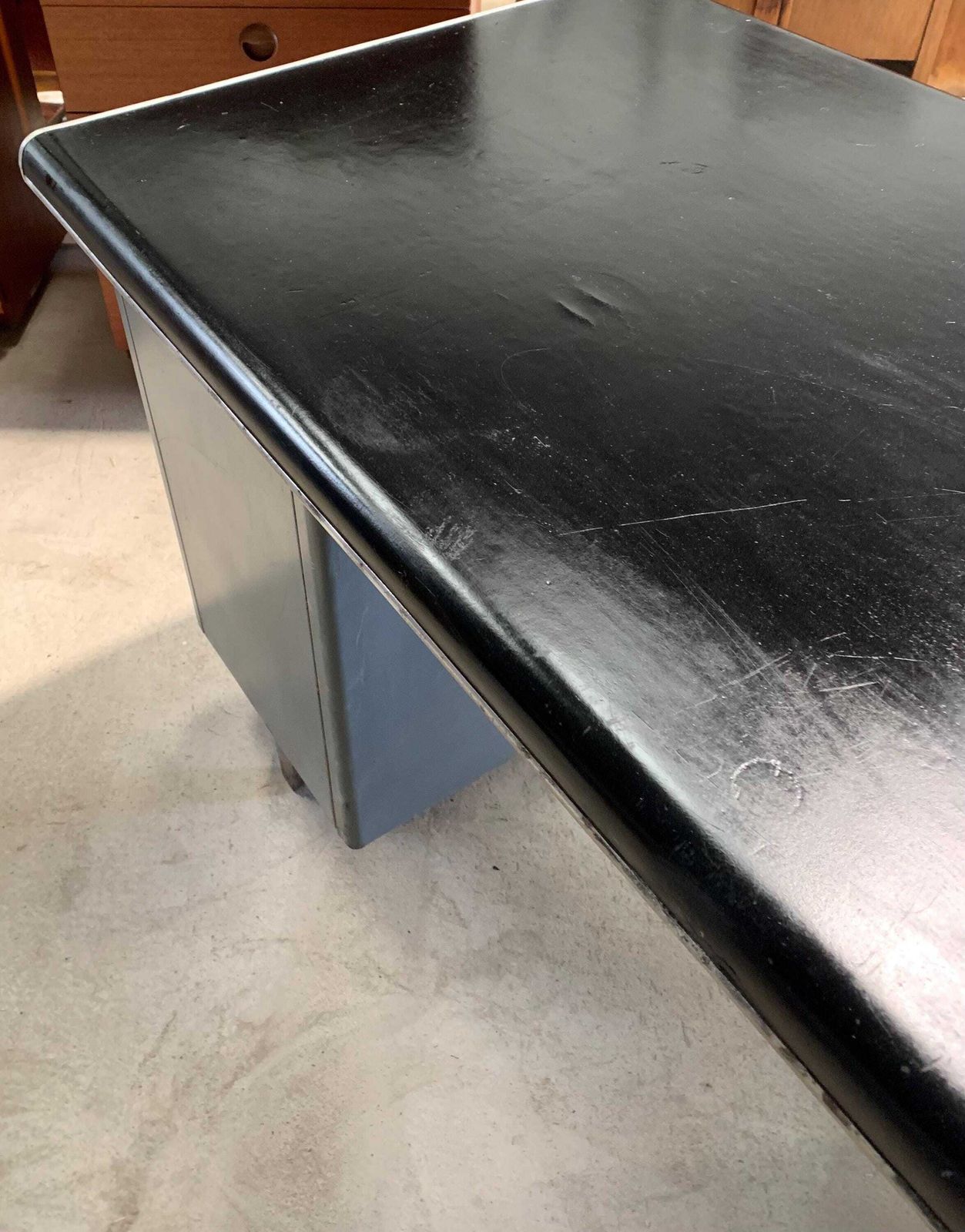 Mid Century Industrial Tanker Desk photo buy