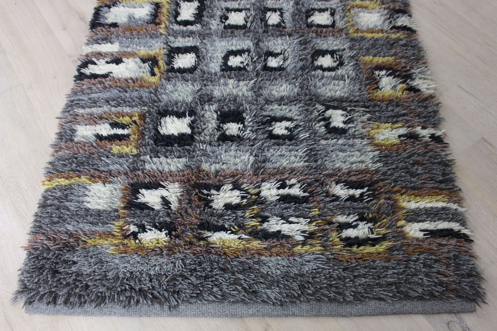 1960’s Swedish Rya Rug Or Wall Hanging photo buy