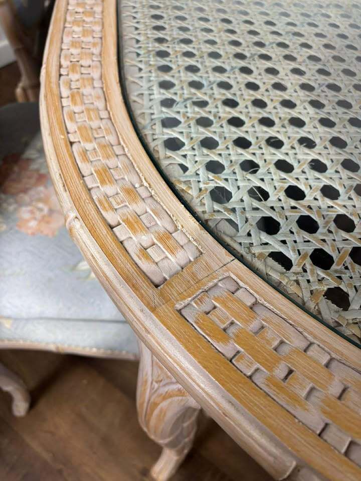 photo furniture Eastern Influenced Bamboo Style Dining Suite