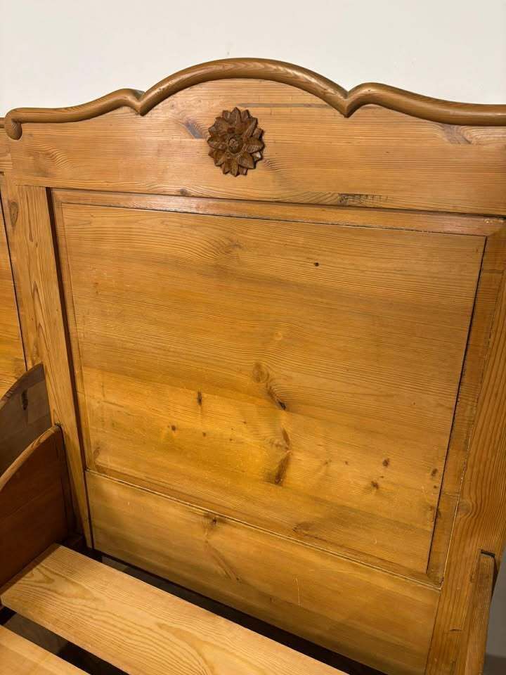 Pair Of Victorian Pine Single Beds photo for sale